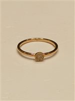 Anello Duezeta Donna in Oro giallo ANOGPAVÈ2ZM16